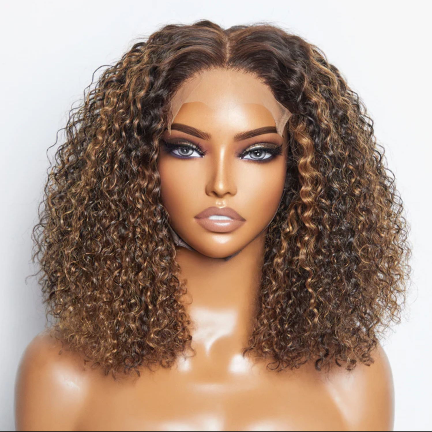 Daisy Lux Beauty™ Premium Quality 150% Density 5x5 "CLOSURE LACE WIG KINKY CURLY BRAZILIAN" Human Virgin Hair