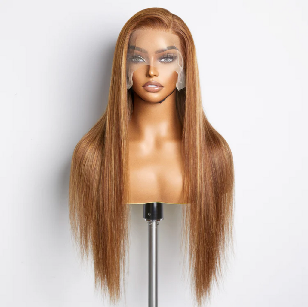 Daisy Lux Beauty™ Premium Quality 150% Density 13x4 "PRE PLUCKED LACE FRONT STRAIGHT" Wig Free Part 100% Human Hair