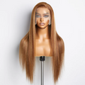 Daisy Lux Beauty™ Premium Quality 150% Density 13x4 "PRE PLUCKED LACE FRONT STRAIGHT" Wig Free Part 100% Human Hair