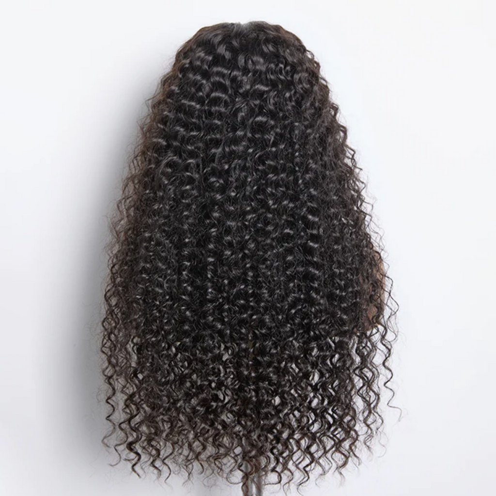 Daisy Lux Beauty™ Premium Quality 180% Density HD 5x5 "FRONT LACE WIG" #1B "Deep Wavy"