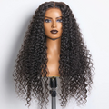 Daisy Lux Beauty™ Premium Quality 180% Density HD 5x5 "FRONT LACE WIG" #1B "Deep Wavy"