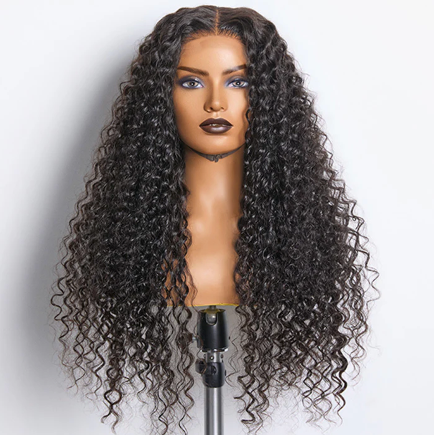 Daisy Lux Beauty™ Premium Quality 180% Density HD 5x5 "FRONT LACE WIG" #1B "Deep Wavy"