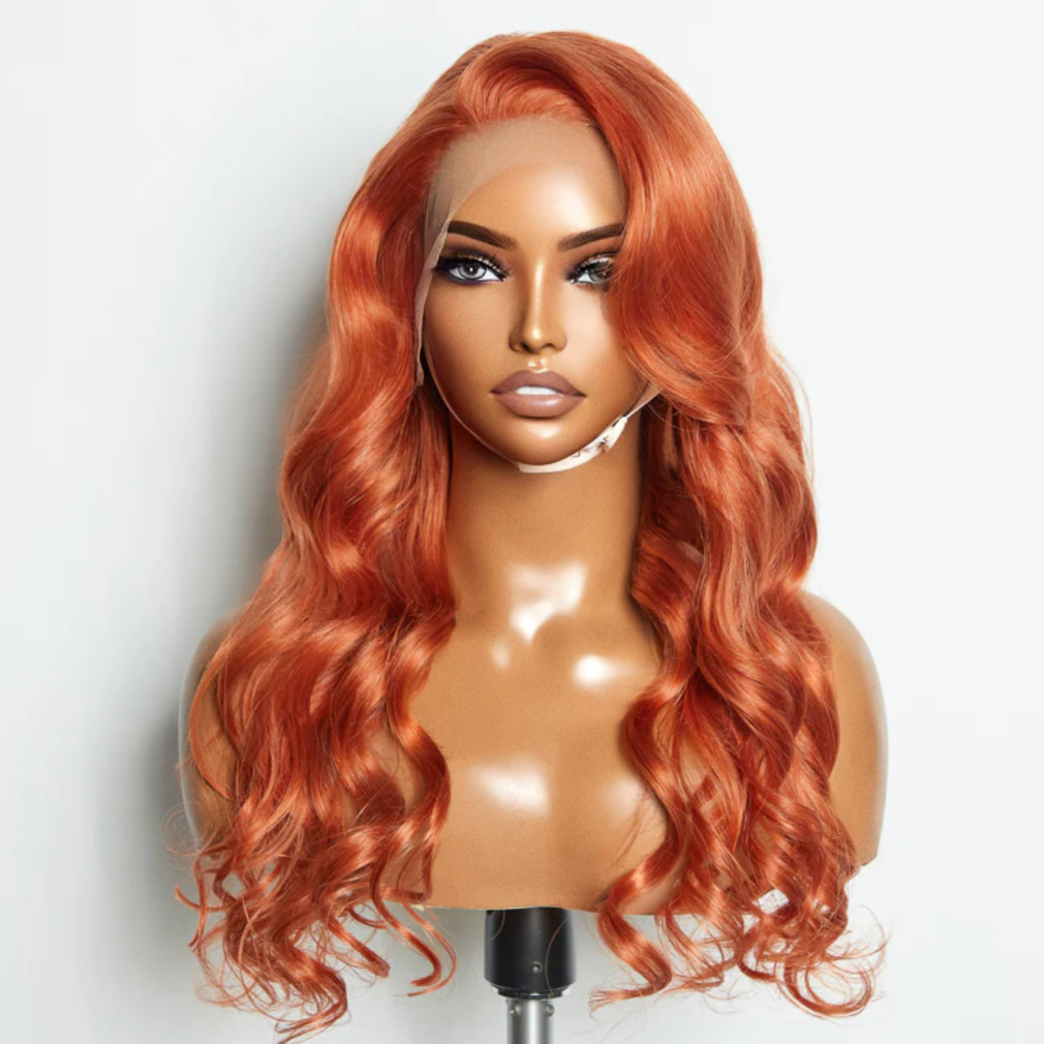 Daisy Lux Beauty™ Premium Quality 150% Density 13x4 "GINGERLACE FRONT BODY WAVY" Wig Pre Plucked Free Part 100% Human Hair