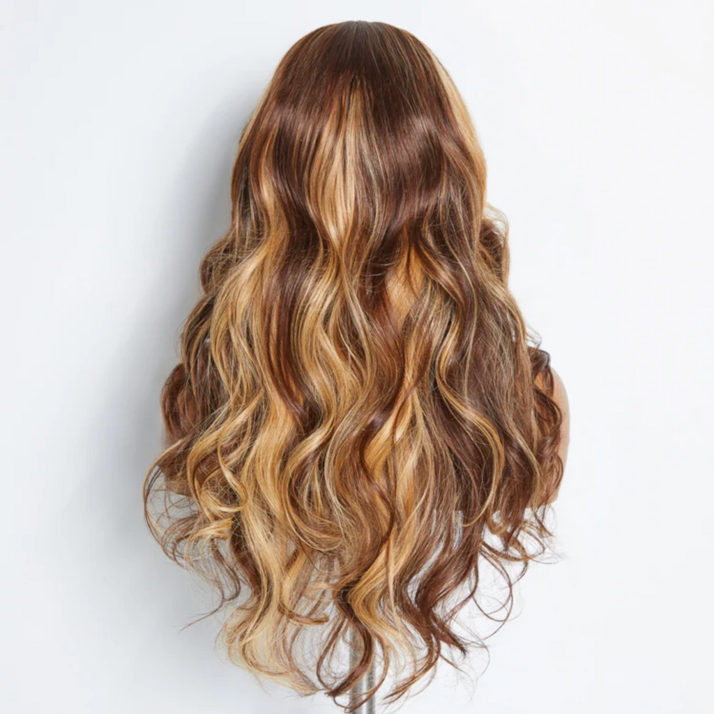 Daisy Lux Beauty™ Premium Quality 150% Density 5x5 BODY "WAVY WEAR & GO GLUELESS #4/27 LACE CLOSURE" Wig-100% Human Hair