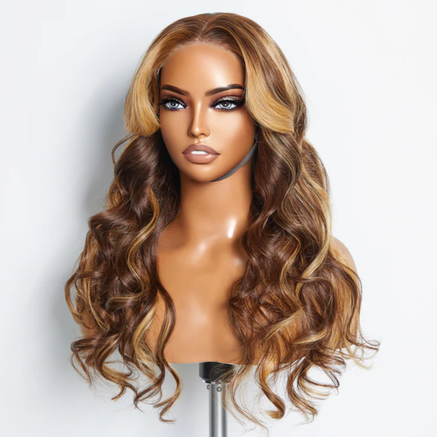Daisy Lux Beauty™ Premium Quality 150% Density 5x5 BODY "WAVY WEAR & GO GLUELESS #4/27 LACE CLOSURE" Wig-100% Human Hair