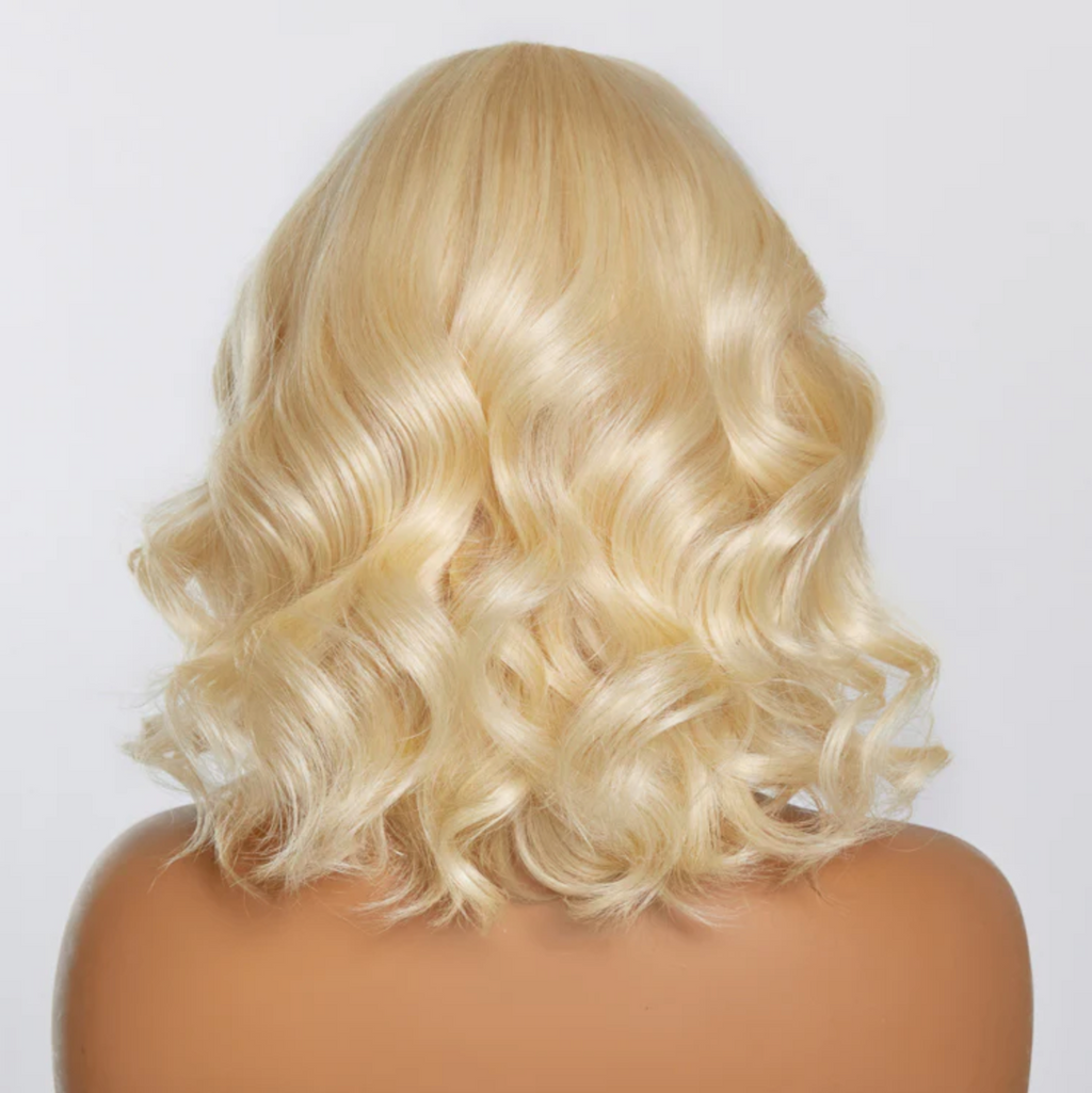 Daisy Lux Beauty™ Premium Quality 150% Density 13x4 #613 Pre Plucked Lace Front "BODY WAVE BOB" Wig