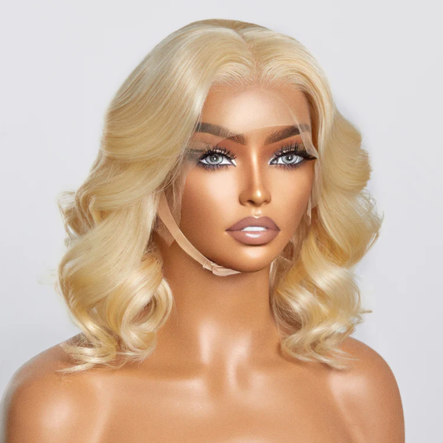 Daisy Lux Beauty™ Premium Quality 150% Density 13x4 #613 Pre Plucked Lace Front "BODY WAVE BOB" Wig