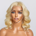 Daisy Lux Beauty™ Premium Quality 150% Density 13x4 #613 Pre Plucked Lace Front "BODY WAVE BOB" Wig