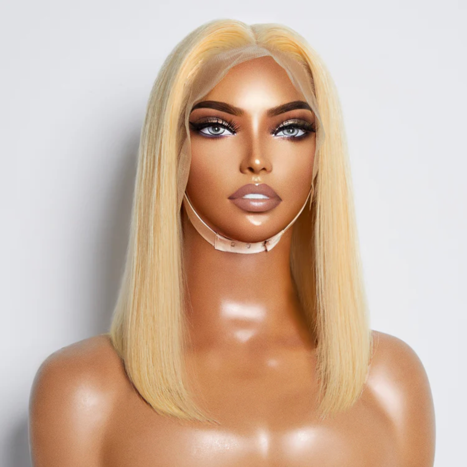 Daisy Lux Beauty™ Premium Quality 150% Density 13x4 "PRE PLUCKED #613 STRAIGHT BOB LACE FRONTAL" Wig