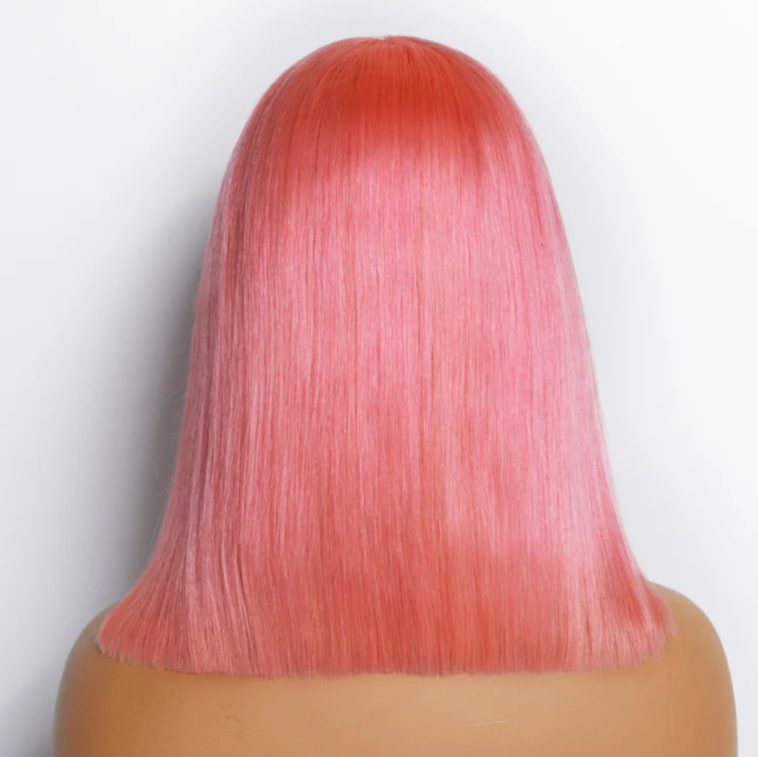 Daisy Lux Beauty™ Premium Quality 150% Density 13x4 "PRE PLUCKED #PINK STRAIGHT BOB LACE FRONTAL" Wig 100% Human Hair