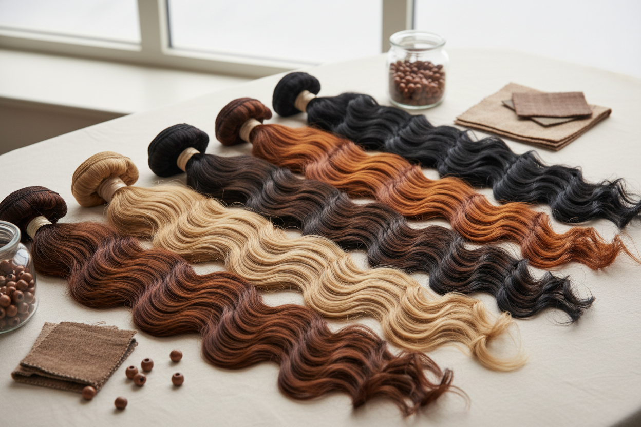 real human hair extensions ( selection ) 